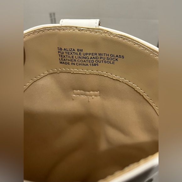 NEW Betsey Johnson SB-Aliza Ivory Western Boots Size 8 Crystal Embellished - Picture 10 of 16